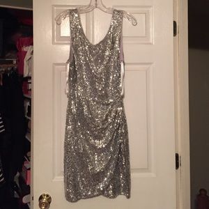 Silver sequence dress