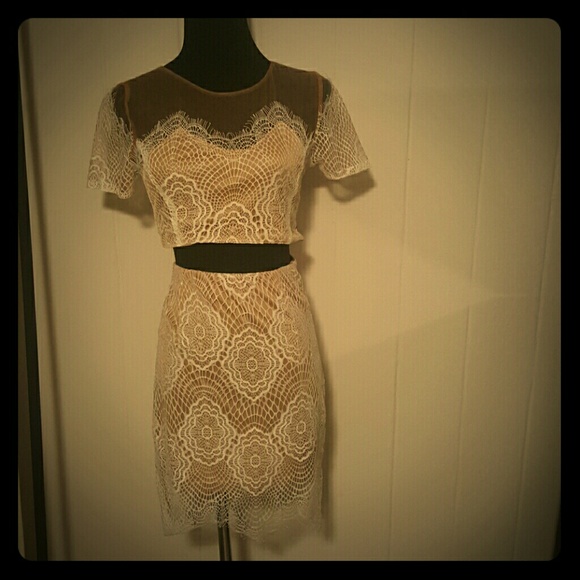 2 piece lace dress