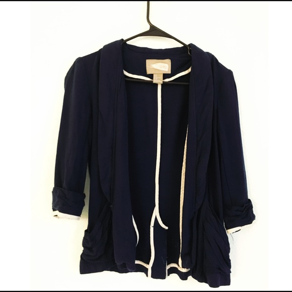 Forever 21 Jackets & Blazers - Forever 21 Casual Cotton Blazer in Navy