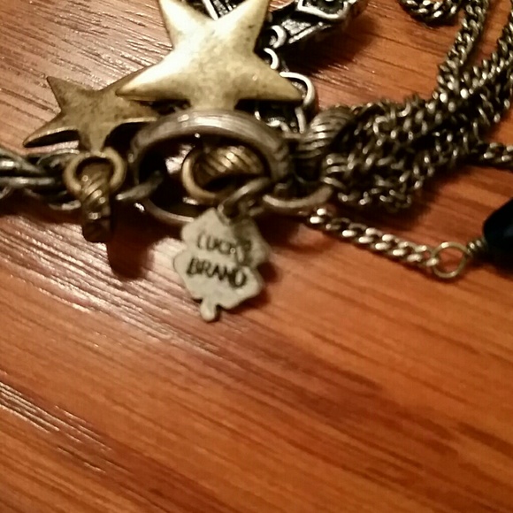 Lucky Brand necklace with blue stones - Picture 3 of 3