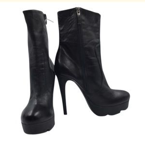 Albano black ankle boots