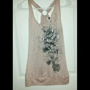 Rose Printed Tank Top