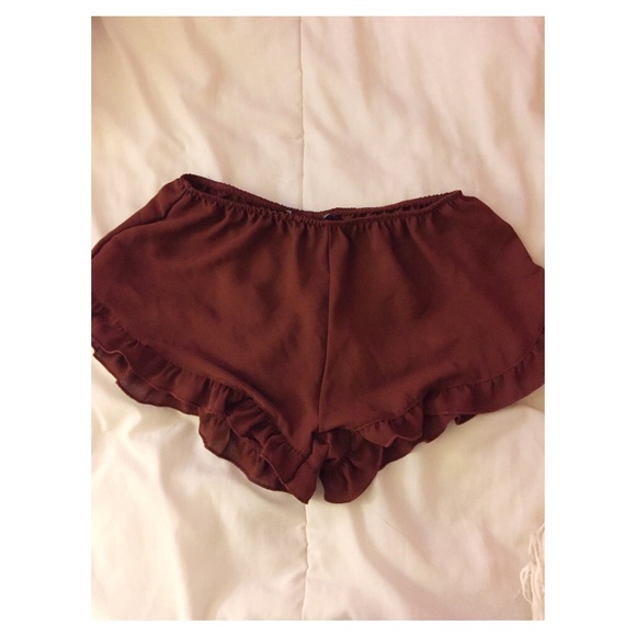 NWT Brandy Melville Maroon Shorts