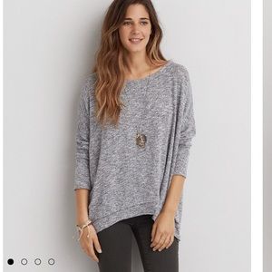 American eagle petal back sweater
