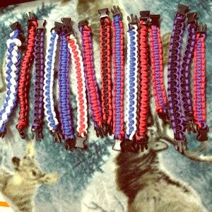 Multicolor handmade paracord bracelet