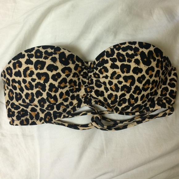 Push-up Cheetah Strapless Bikini