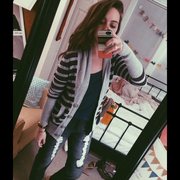 Snuggle Striped Cardigan - Picture 1 of 3
