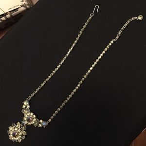 Trifari crystal rhinestone necklace.