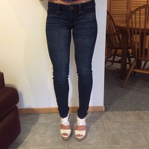 AE dark skinny jeans