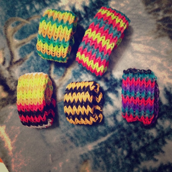 Handmade rubber band bracelet