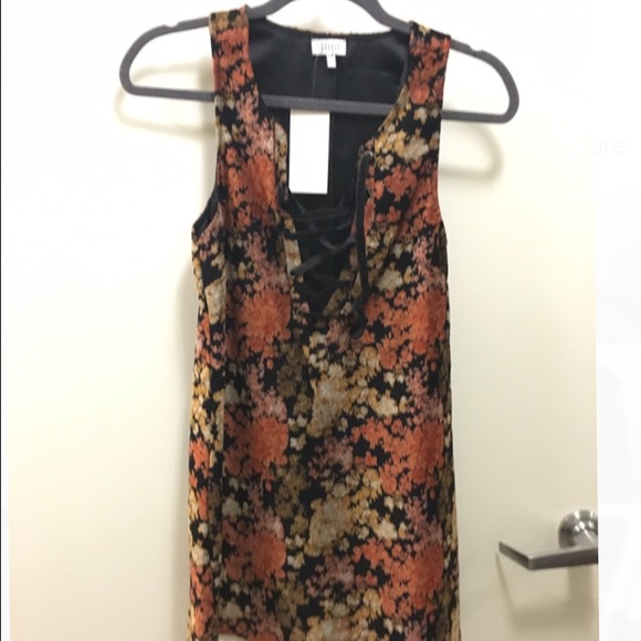 FLORAL LACE UP TOBI DRESS