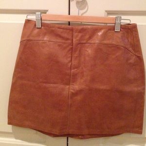 Gap leather mini skirt