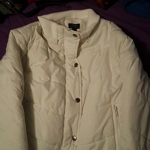 White warm winter coat.