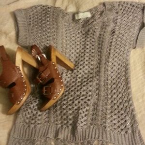 OLIVE & OAK CROCHET SWEATER