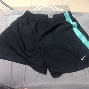 Blue and Black Nike Running Shorts