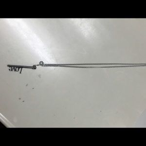 Love key necklace