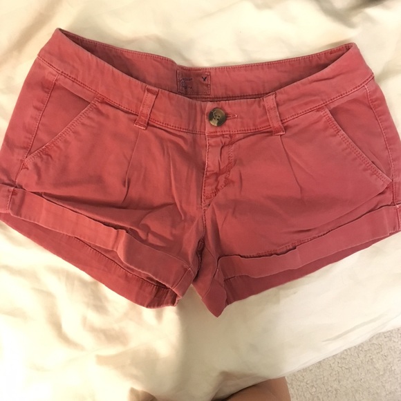 American Eagle Red Shorts