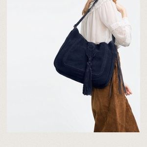 Brand NWT Zara Suede Bag with Tassel