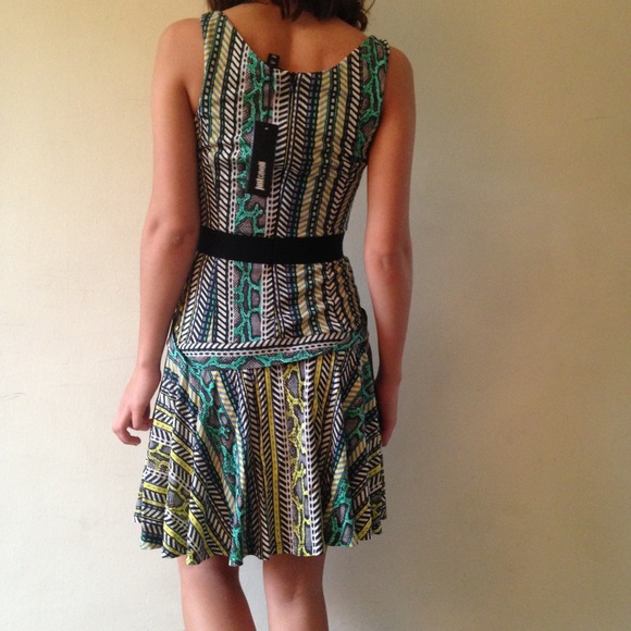 Just Cavalli Printed Cocktail Dress - Picture 3 of 4