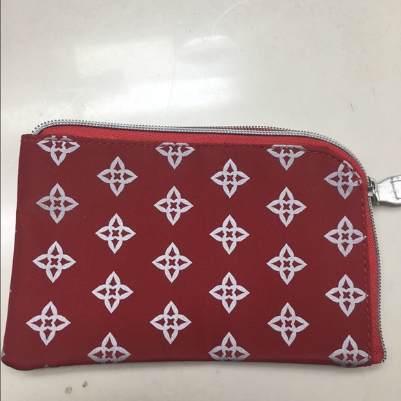 Red makeup bag