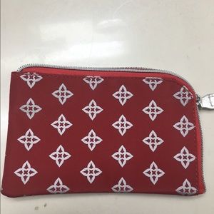 Red makeup bag