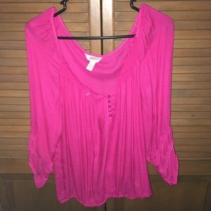 Arizona Jean company hot pink blouse
