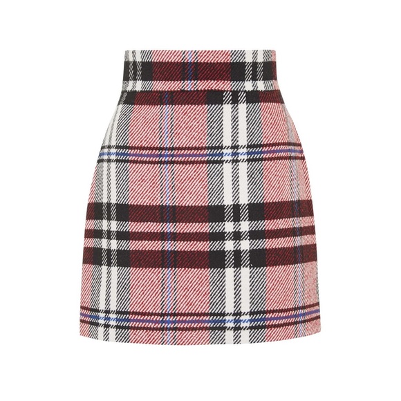 Pink Plaid Topshop Skirt