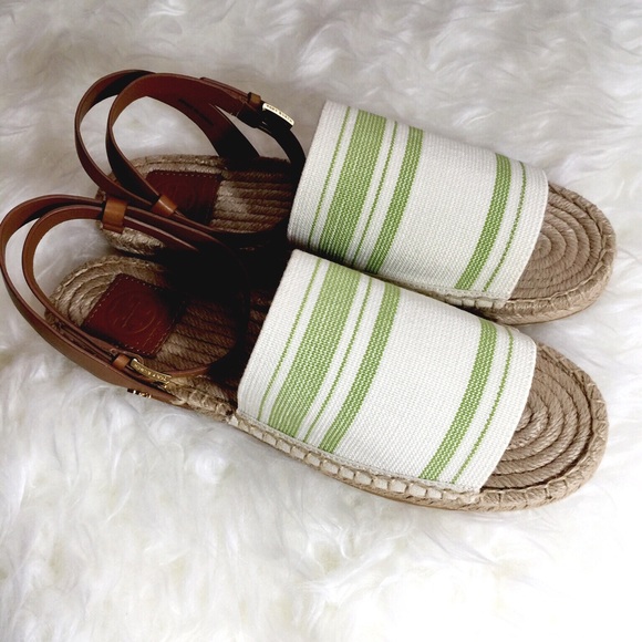 Tory Burch Shoes - Tory Burch Striped Espadrille Sandals