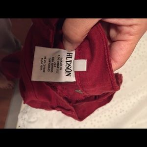 Red Hudson jeans