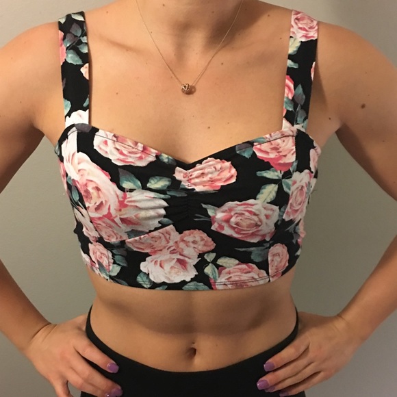 Floral crop top