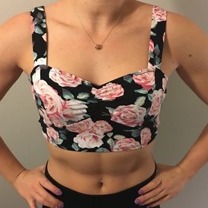 Floral crop top