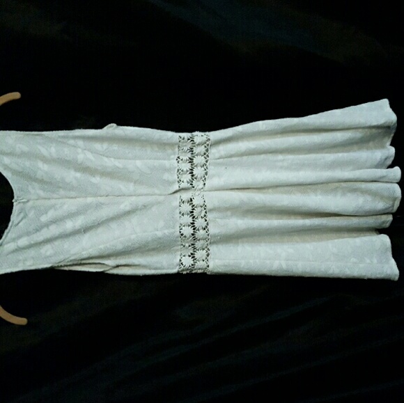 Daisy cutout lace skater dress