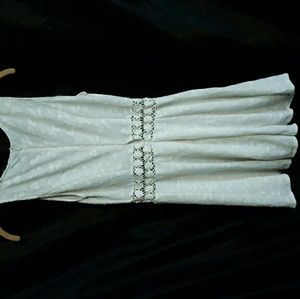 Daisy cutout lace skater dress