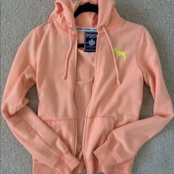 Soft, orange Victoria Secret PINK hoodie