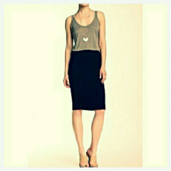 14th & Union sexy black pencil skirt
