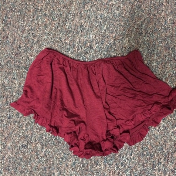 Red comfy shorts!