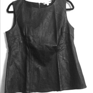 CAbi Faux Leather Shell Black