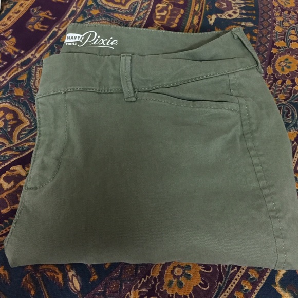 Skinny Faded Army Green Pixie Pant