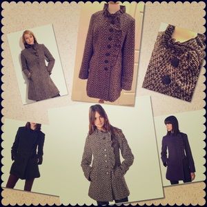 Urban Outfitters Kimchi & Blue Ruffled Collar Coat