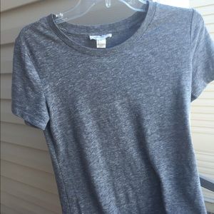 Gray crew neck