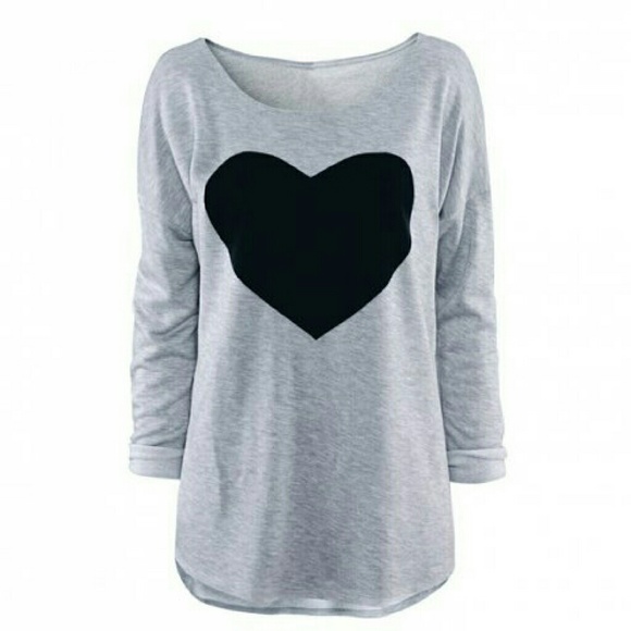 ✨🍾SALE💜🎀💜Women's Heart Long-sleeve tee