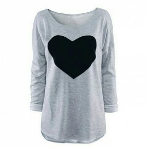 ✨🍾SALE💜🎀💜Women's Heart Long-sleeve tee