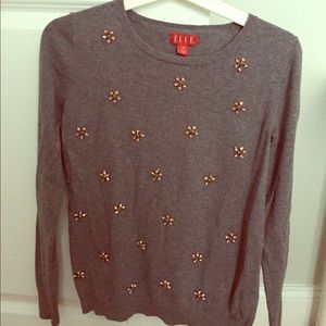 SALE!! ELLE jeweled sweater Size XS