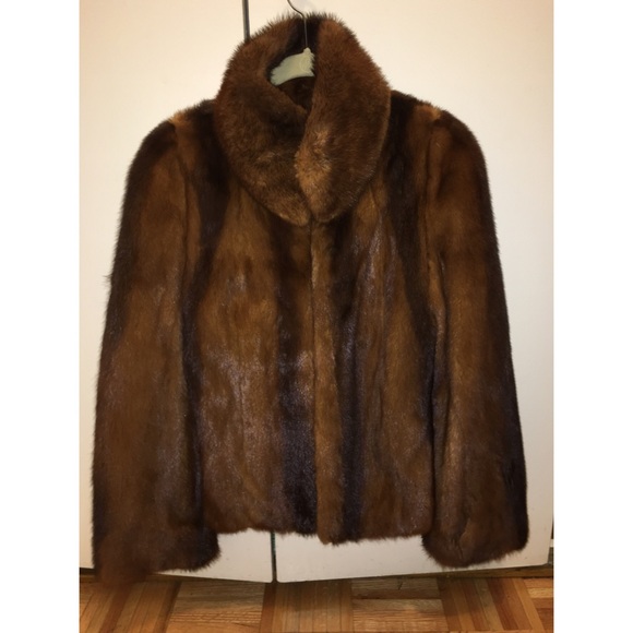 Brown Mink Fur Women’s Coat
