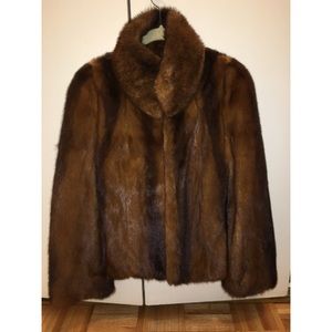 Brown Mink Fur Women’s Coat