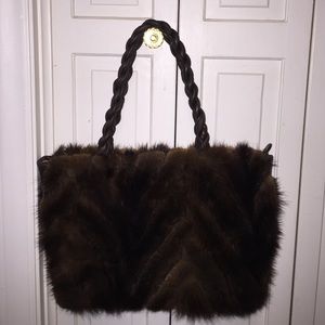 Geniuine Brown Mink Purse