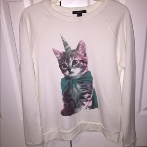 Forever 21 cat sweater