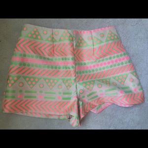 Francesca's Neon Shorts (size s)