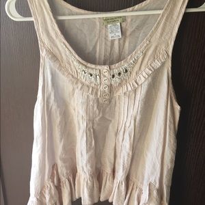 Mod cloth cream tank top