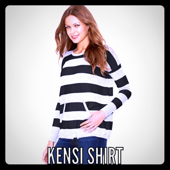 Kensie Kangaroo-Pocket Sweatshirt